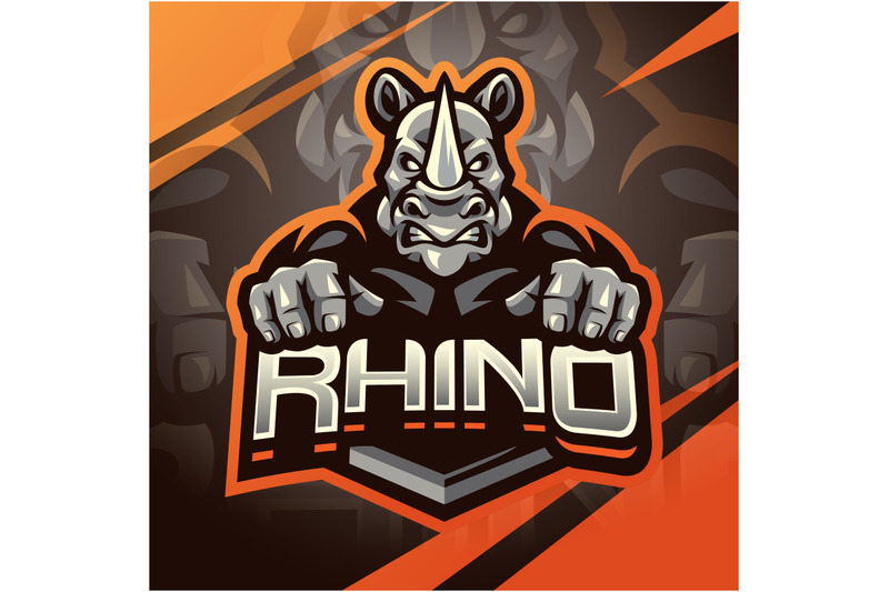 rhino-esport-mascot-logo-design