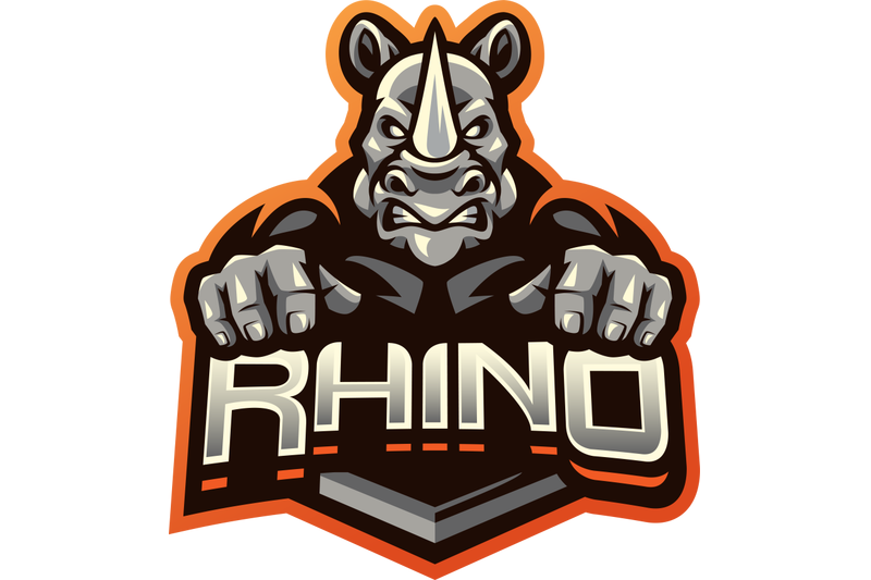 rhino-esport-mascot-logo-design