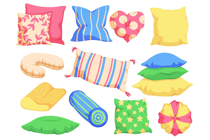 comfy-pillow-bed-cushions-different-shape-multicolor-pillows-for-sle