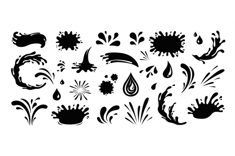 splash-silhouette-with-droplets-water-drops-shapes-liquid-burst-spla