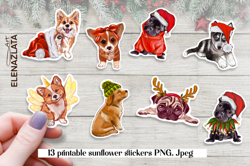 christmas-dog-dog-sticker-bundle