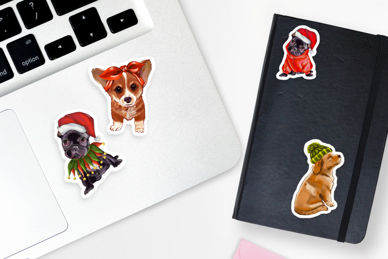 christmas-dog-dog-sticker-bundle