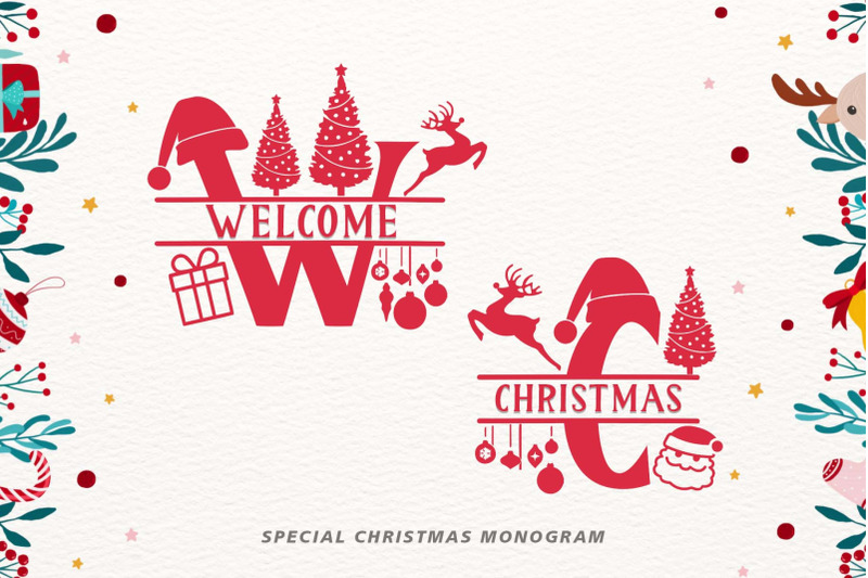welcome-christmas-monogram