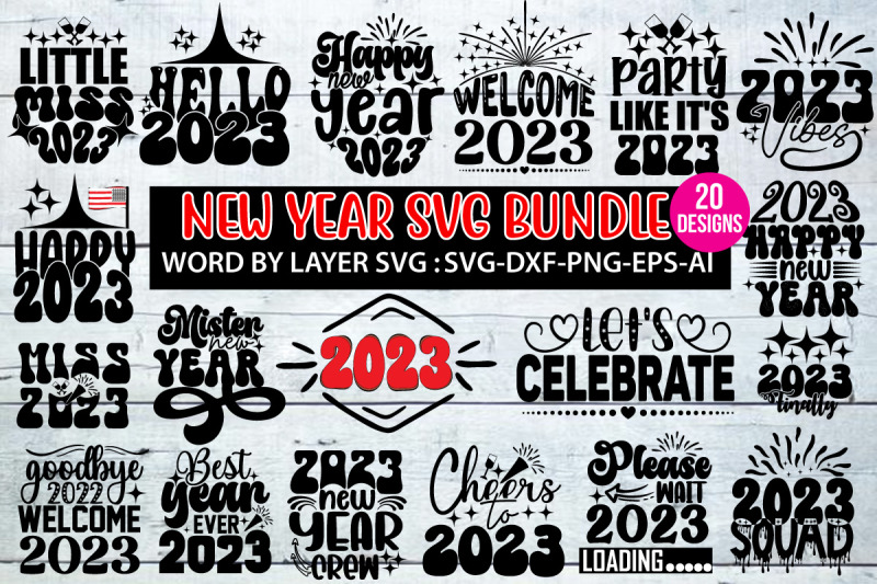 new-year-svg-bundle