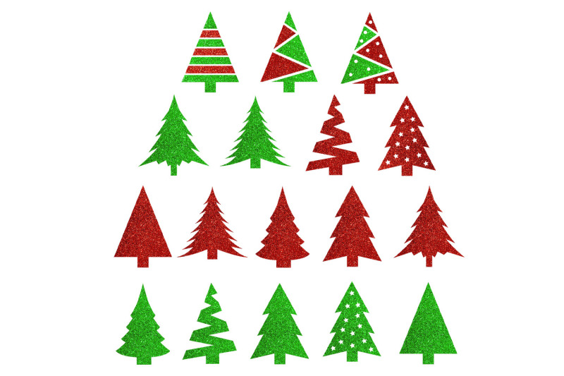glitter-christmas-tree-clipart-red-amp-green-christmas-trees