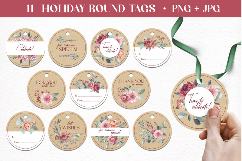 11-round-gift-tags-flowers-bouquets-printable-floral-png