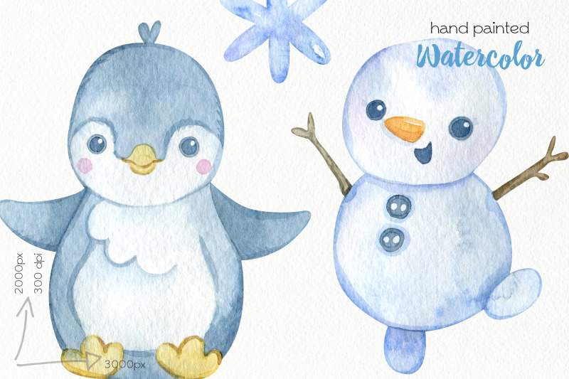 watercolor-penguins-clipart-png-files