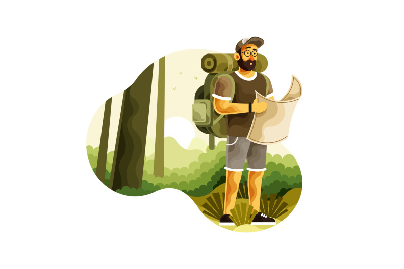 backpacker-with-map-search-directions-in-wilderness