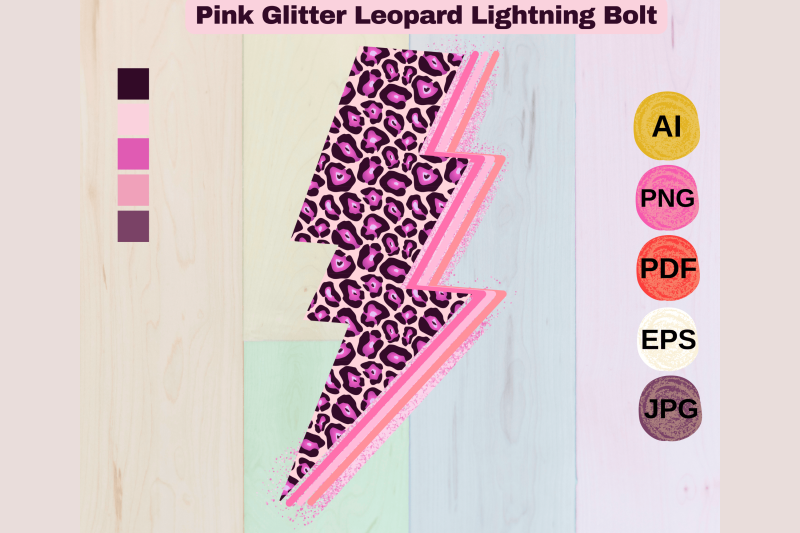 pink-glitter-leopard-lightning-bolt