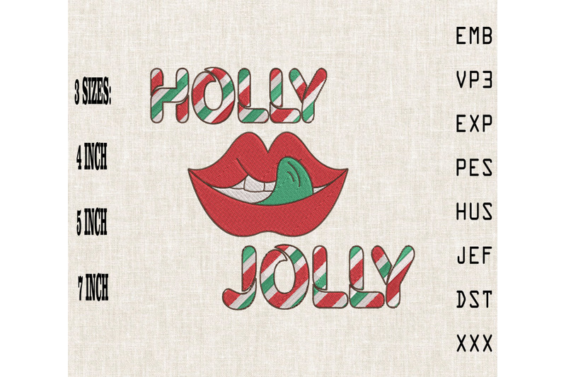 holly-jolly-christmas-lip-embroidery