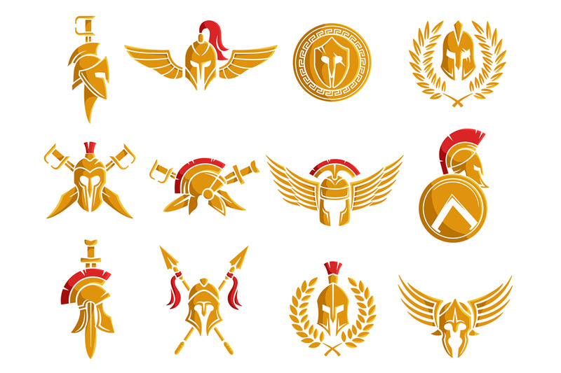 spartan-helmet-emblem-warrior-armor-with-wings-and-weapon-gladiator