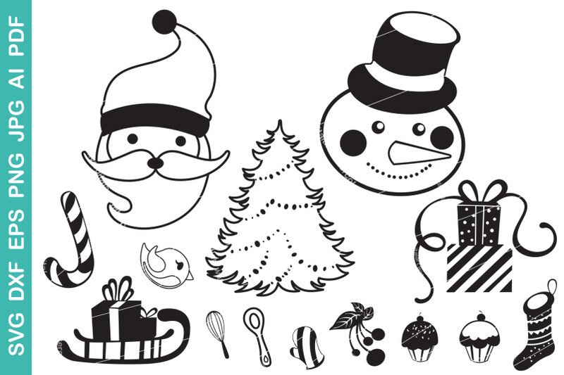 christmas-snowman-svg-bundle-santa-claus-svg-christmas-tree-svg
