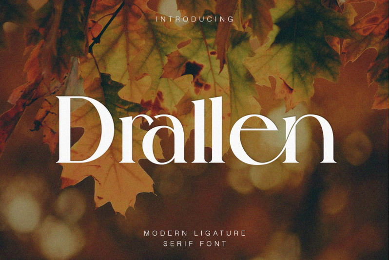 drallen-modern-ligature-serif-font