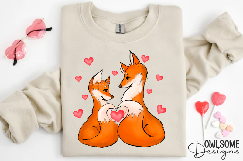 valentine-039-s-day-fox-couple-png-design