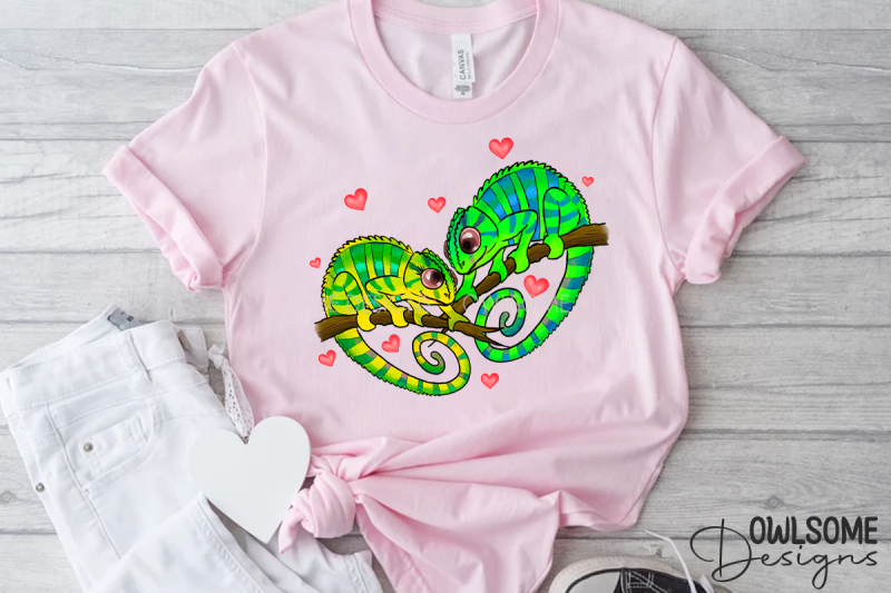 valentine-039-s-day-chameleon-couple-love