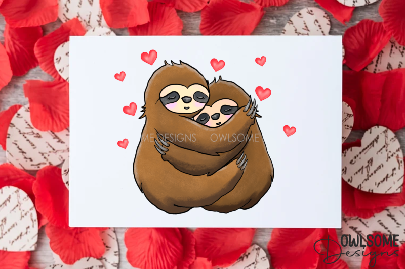 valentine-039-s-day-sloth-couple-love