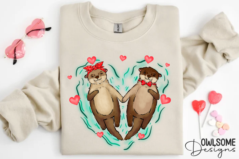 valentine-039-s-day-otter-couple-love