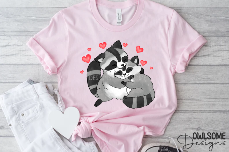 valentine-039-s-day-raccoon-couple-png-design