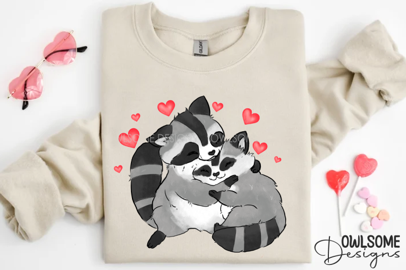 valentine-039-s-day-raccoon-couple-png-design