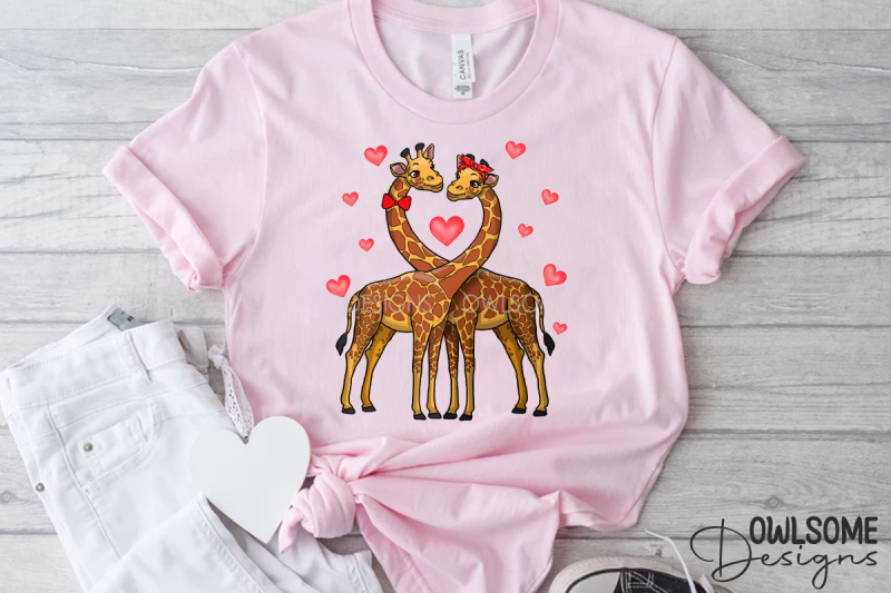 valentine-039-s-day-giraffes-couple-png-design