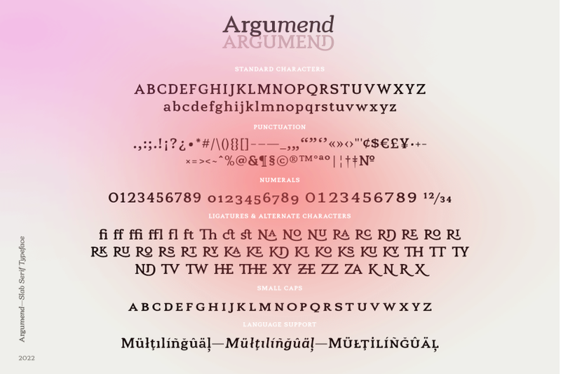 argumend-a-humanistic-slab-serif-typeface