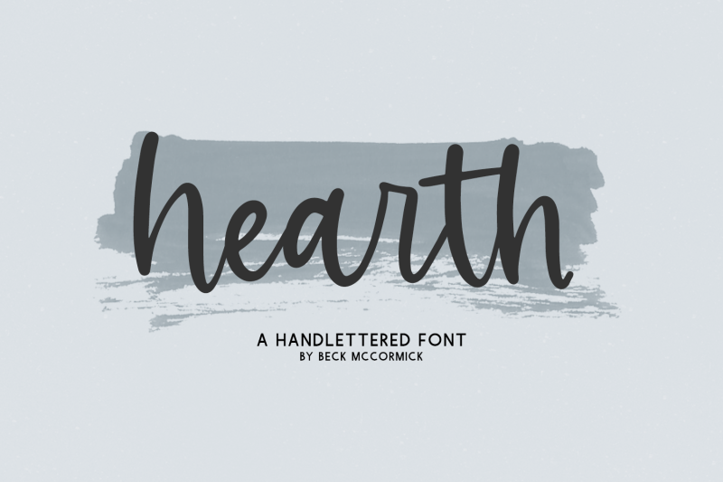 hearth-script-font