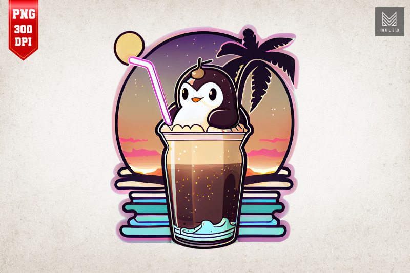 cute-penguin-amp-cocoa-milkshake