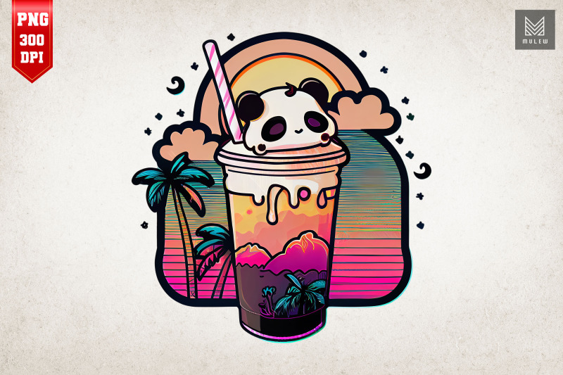 cute-panda-amp-latte-milkshake