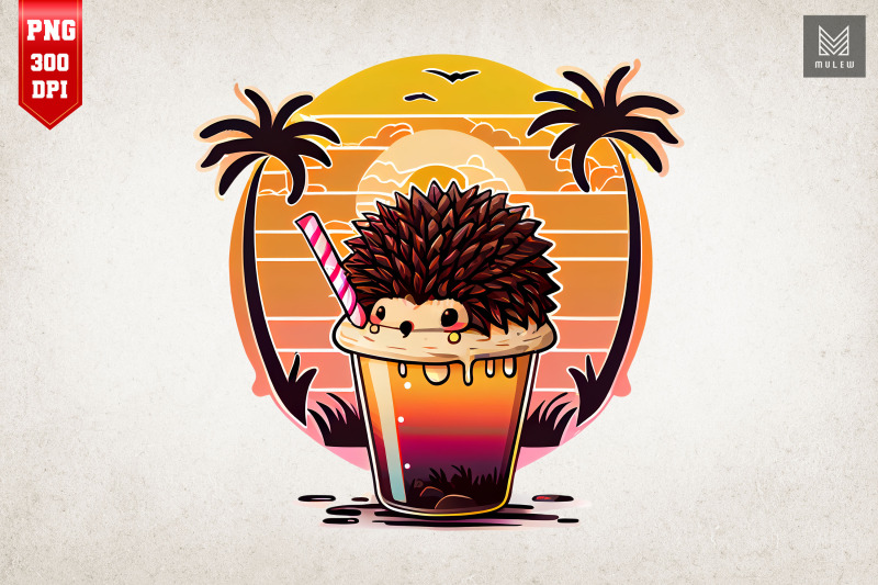 cute-hedgehog-amp-soft-drink-2