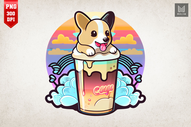 cute-corgi-amp-soft-drink