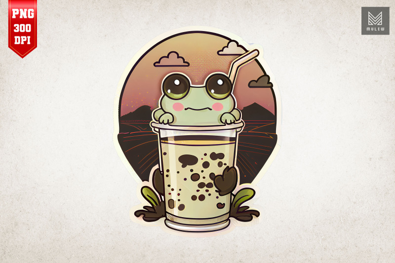 cute-frog-amp-latte-milkshake