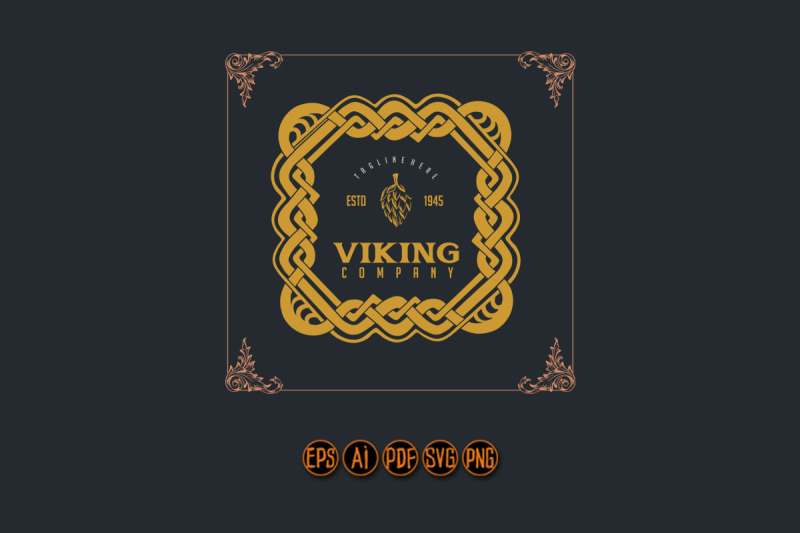 classic-luxury-viking-frame-svg