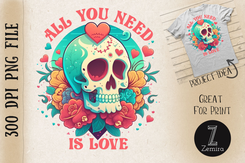 all-you-need-is-love-valentine-skull