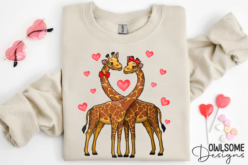 valentine-039-s-day-giraffes-couple-png-design