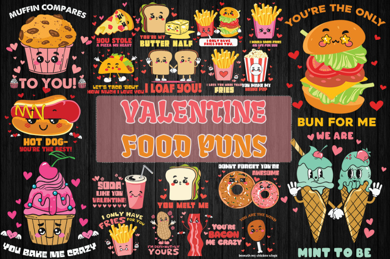 food-puns-valentine-bundle-20-svg