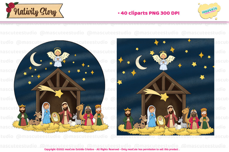 christmas-nativity-story-clipart-illustrations