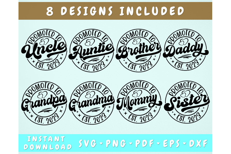 baby-announcement-2023-svg-bundle-8-designs-promoted-to-mommy-2023