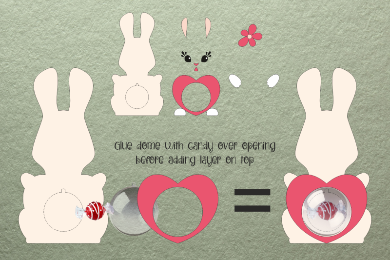 bunny-candy-dome-valentine-paper-craft-template