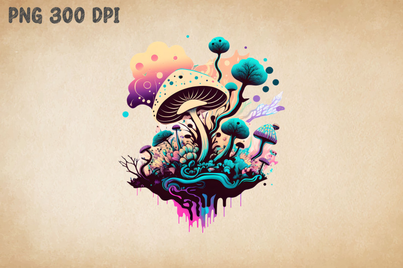 hippie-colorful-psychedelic-mushroom-3