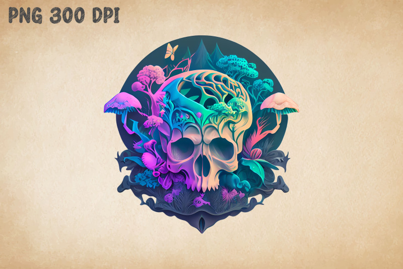 hippie-psychedelic-mushroom-amp-skull-2