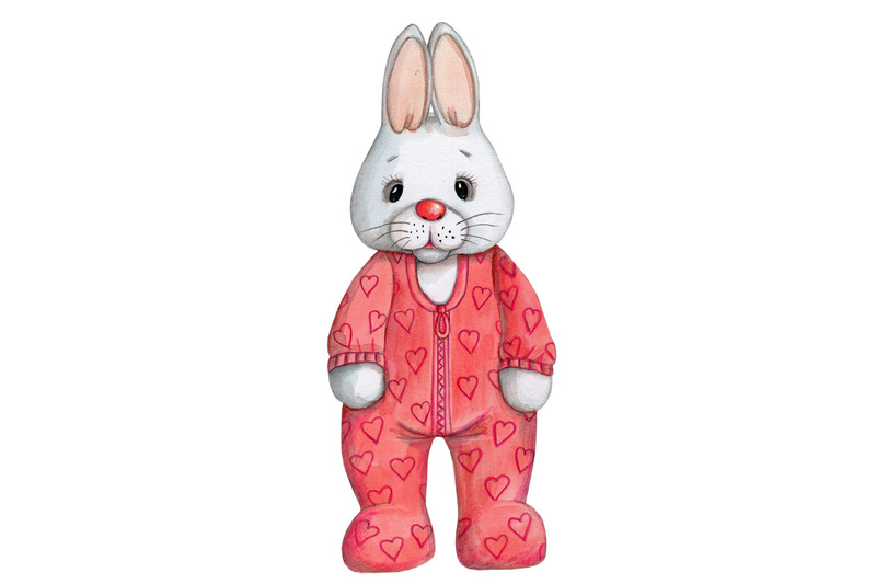 watercolor-illustration-of-a-cute-cartoon-bunny-rabbit