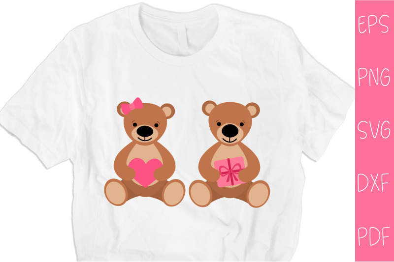 valentines-bears-sublimation-valentine-bear-t-shirt-design