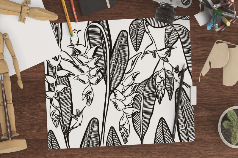 tropics-coloring-pages