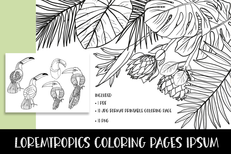tropics-coloring-pages
