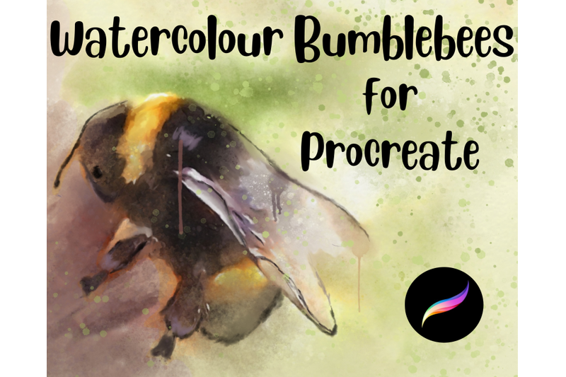 procreate-watercolour-bumblebee