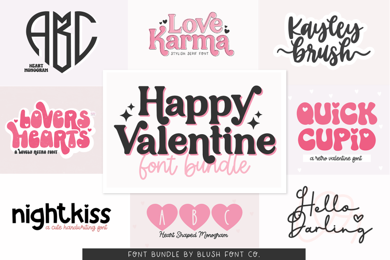 happy-valentine-font-bundle