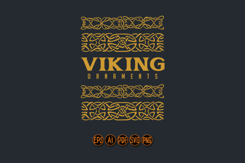 classic-viking-line-art-ornament-set-svg