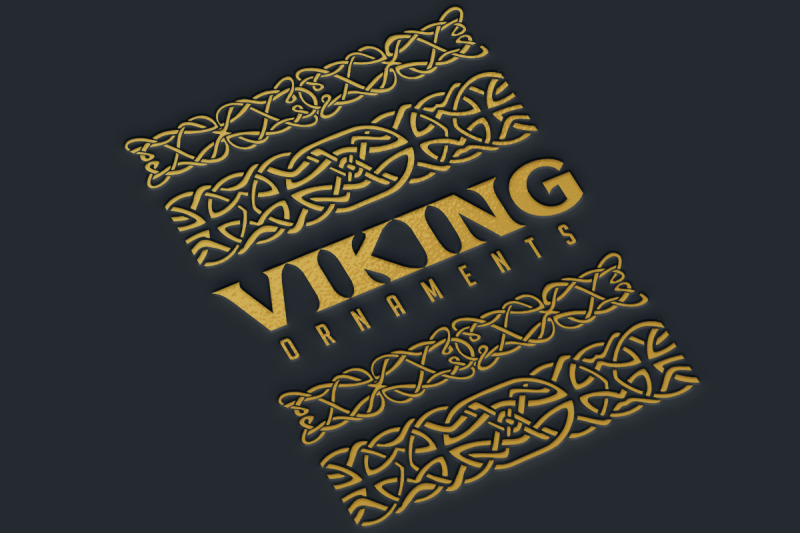 classic-viking-line-art-ornament-set-svg