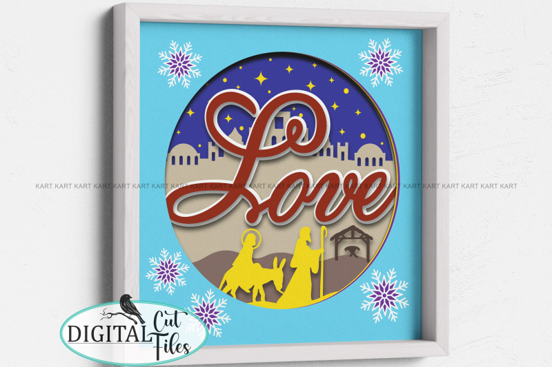 3d-christmas-love-shadow-box-svg