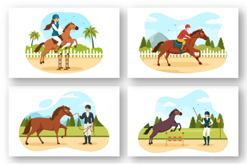 13-equestrian-sport-horse-trainer-illustration